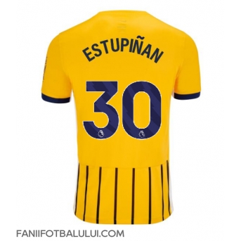 Brighton Pervis Estupinan #30 Tricou Fotbal Replică 2024-25 Barbati Deplasare
